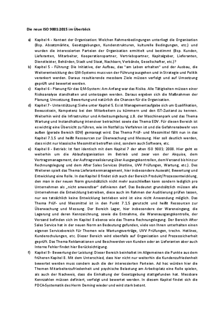 Die neue ISO 9001:2015 im Überblick , Ueberblick-DIN-90012015.pdf, 90 KB Die neue ISO 9001:2015 im Überblick